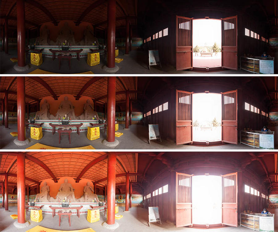 如何應對大光比場景的全景拍攝